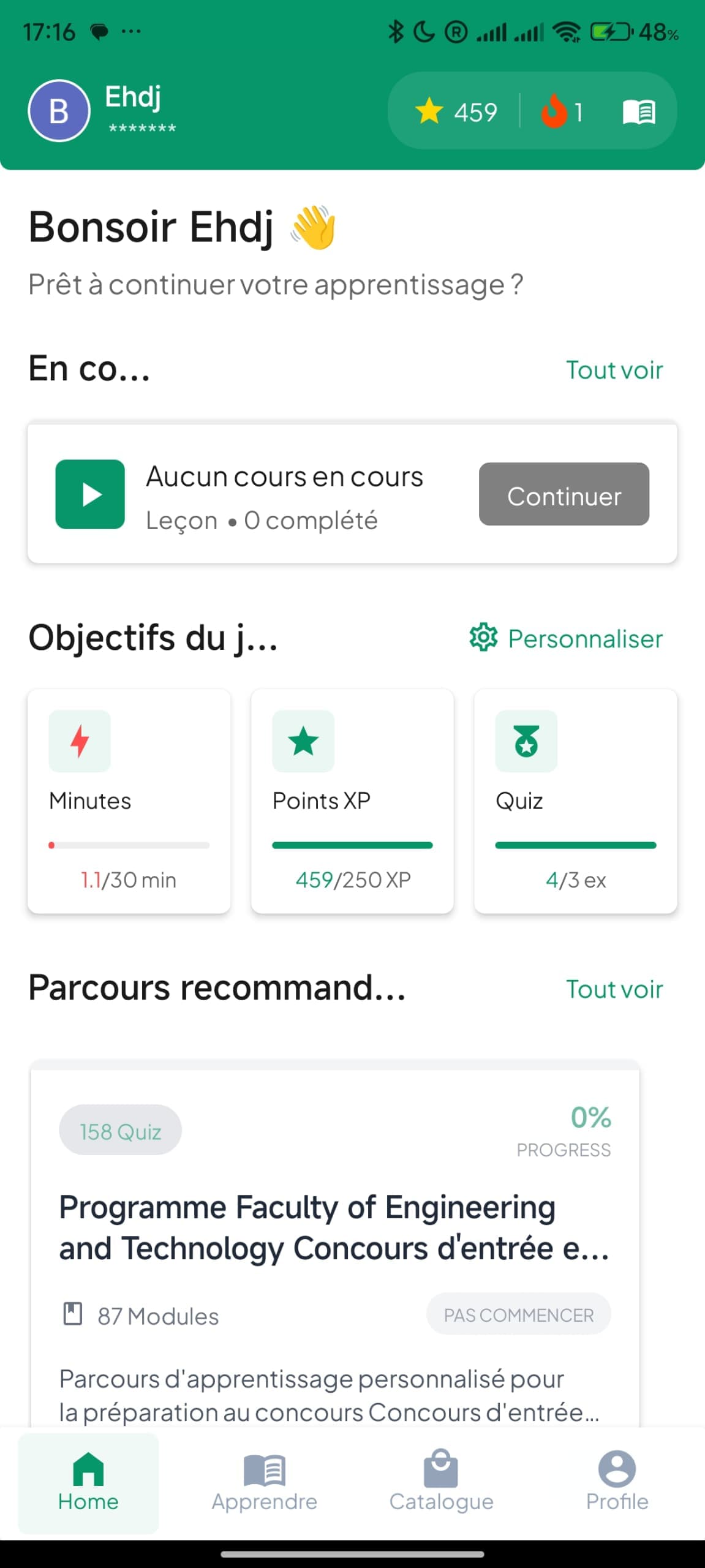 capture d'écran de l'application 1